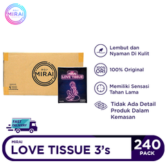 Mirai Love Tissue 240 Packs @3 Sachets