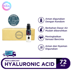 Mirai Sensation Hyaluronic Acid 72 Pcs @60 Gr - Lubricant That Contains With Hyaluronic Acid